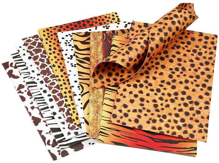 Immagine prodotto Creativ Company carta artigianale Animal Print A4, 300g (300 g/m², 10 x)