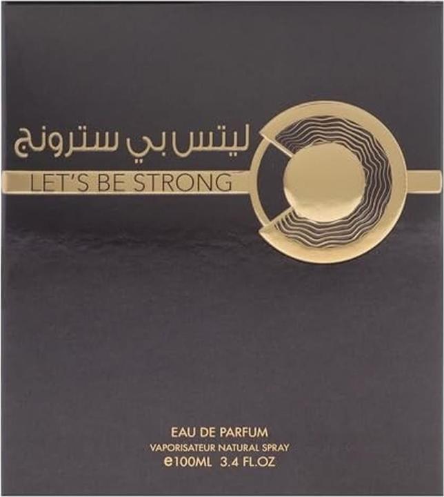Actual product image Risala Lets Be Strong By For Men 3.4 Oz EDP Spray (Eau de parfum, 100 ml)