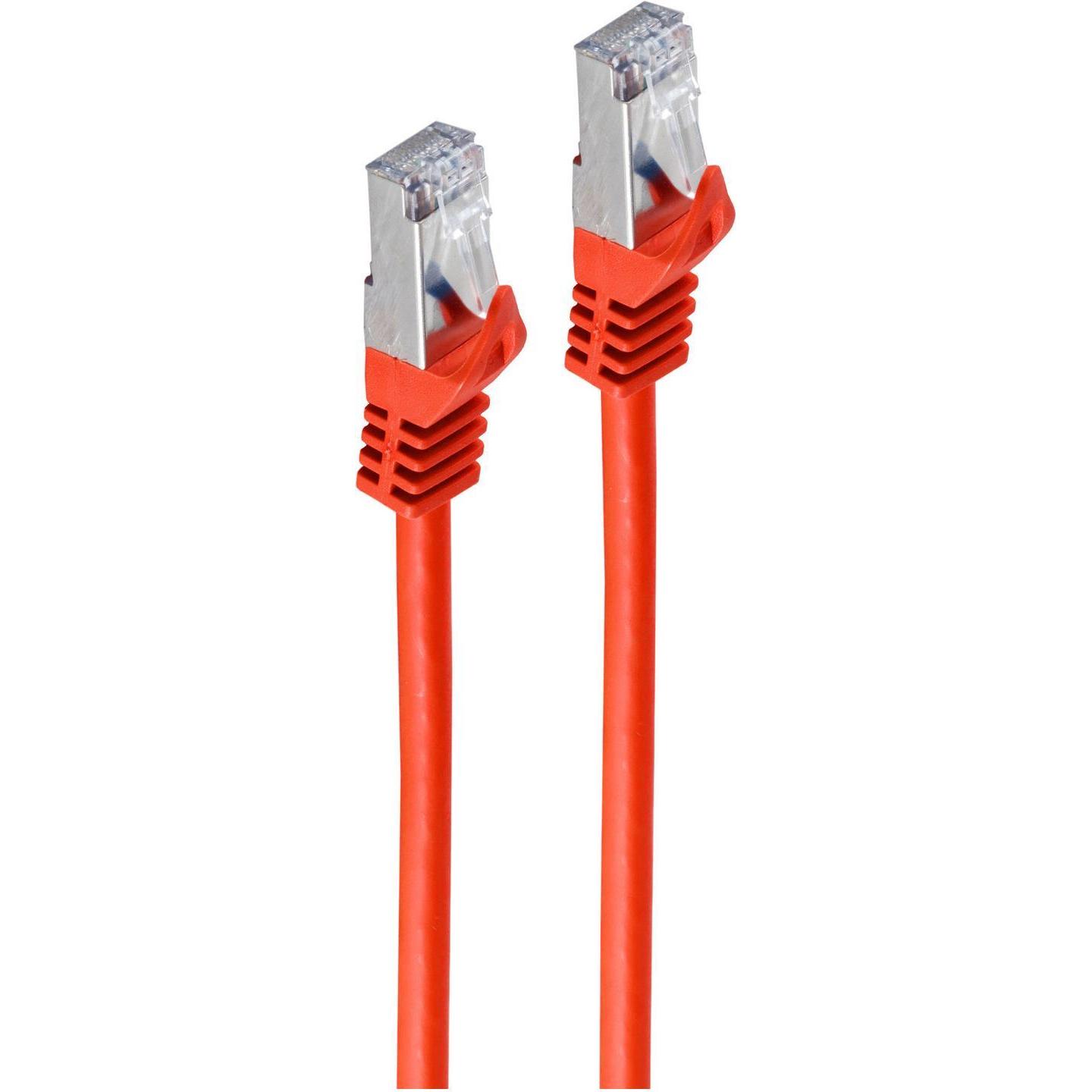 Thumbnail - Shiverpeaks RJ45 Patchkabel S/FTP PIMFCat.7 Rohkabel rot 1,5m (S/FTP, CAT7, 1.50 m), Netzwerkkabel