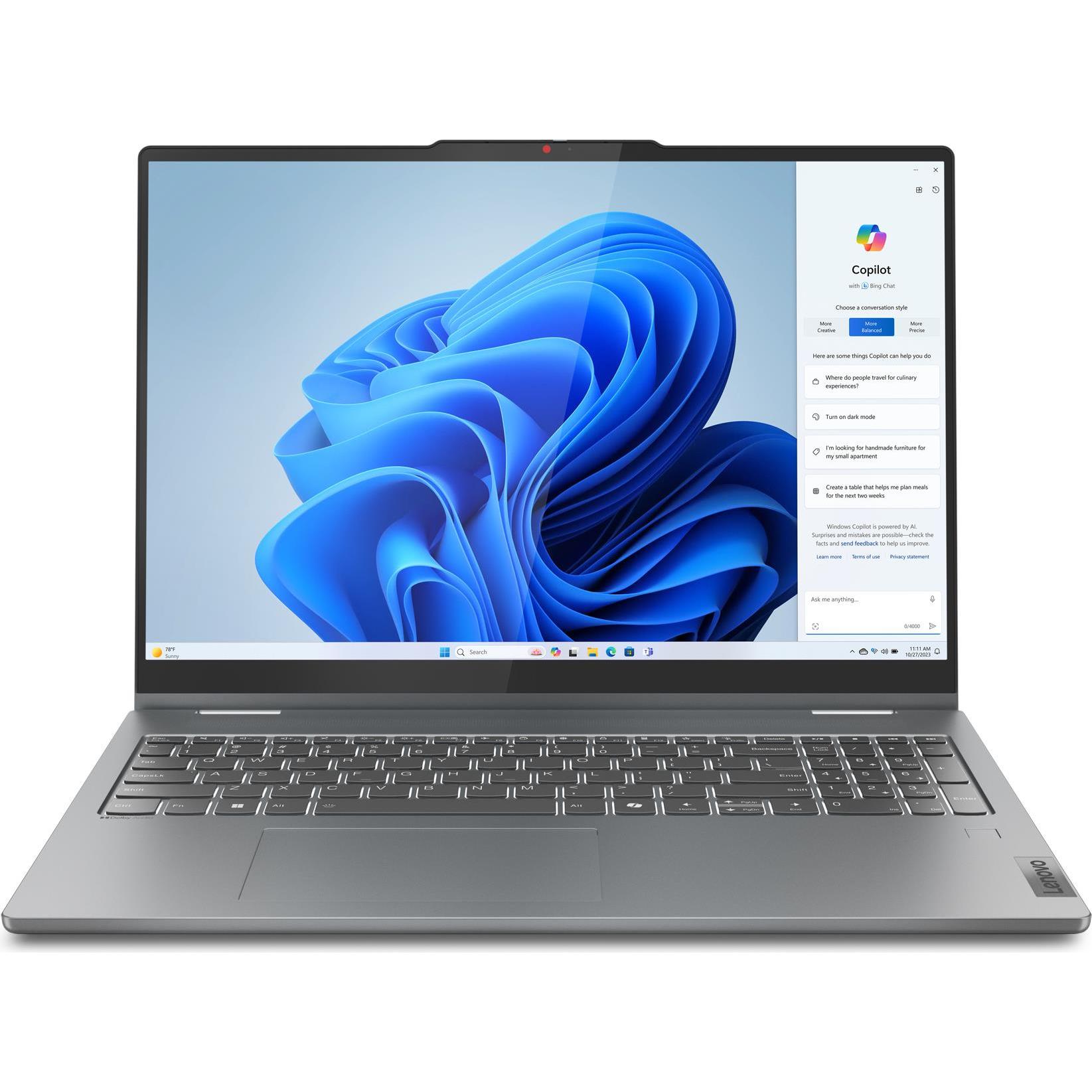 Lenovo IdeaPad 5 (16", AMD Ryzen 5 8645HS, 16 GB, 512 GB, DE), Notebook, Grau