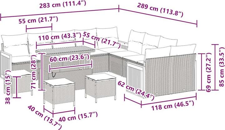 Produktbild vidaXL Zoe