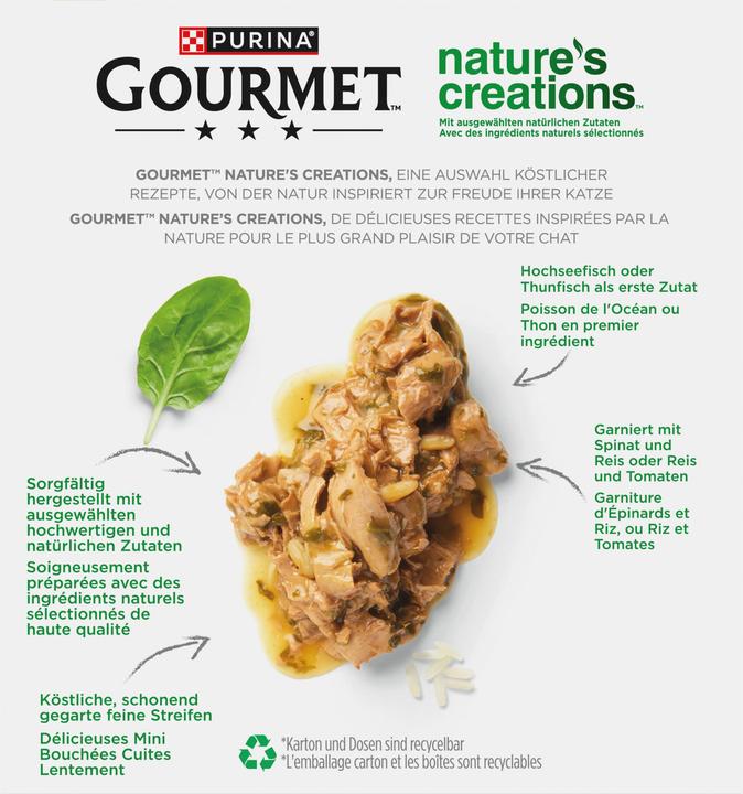 Produktbild Gourmet Natures Crea Fisch (Adult, 1 Stk., 790 g)