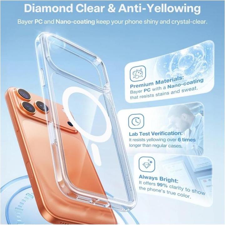 Actual product image Torras - Guardian Magnetic Series - iPhone 17 Pro Max - Clear (Apple iPhone 17 Pro Max)