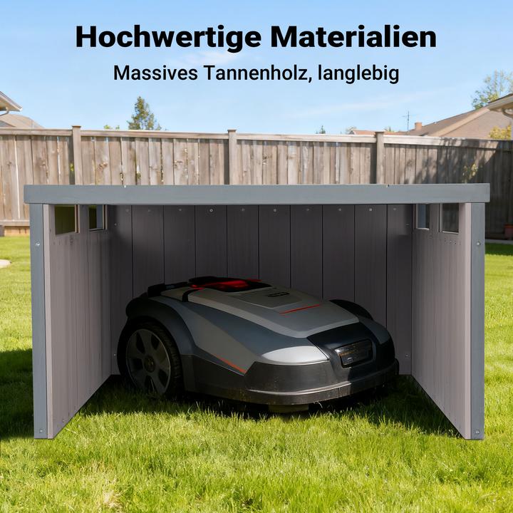 Produktbild Wiltec Mähroboter Holzgarage (Mähroboter, Mähroboter Garage)