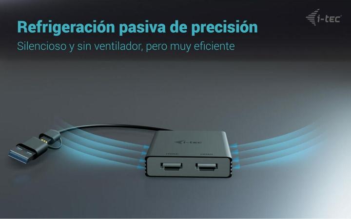 Produktbild i-tec Cadual4khdmi (HDMI, USB Typ-C, USB-A, 27 cm)