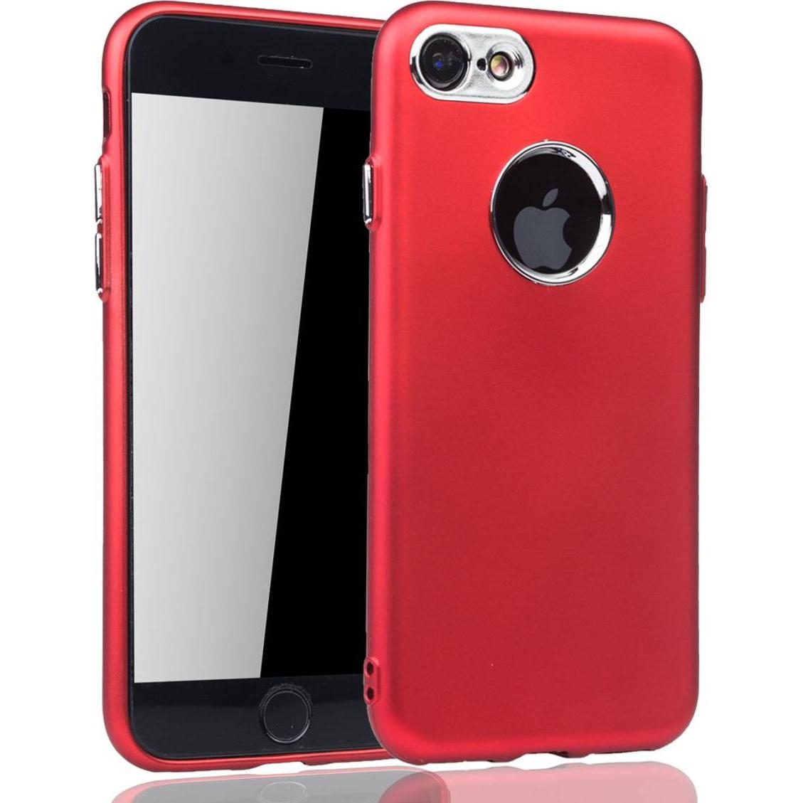 Thumbnail - König Design Apple IPhone 7 Hülle Case Handy Cover Schutz Tasche Schutzhülle Bumper Etuis Rot (Apple iPhone 7), Smartpho...