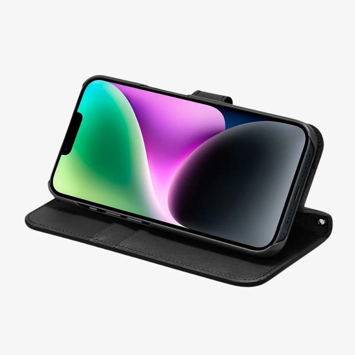 Actual product image Spigen Wallet S Iphone 14 Black (Apple iPhone 14)