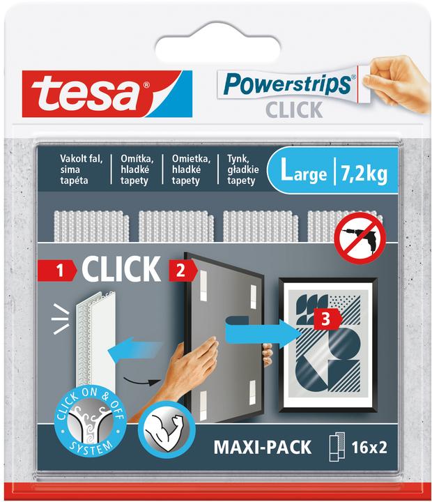 Produktbild tesa Powerstrips Klett-Klebepads (20 mm, 7.20 kg)