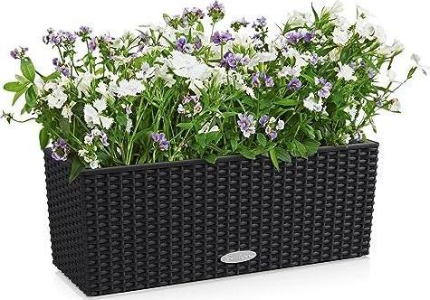 Actual product image Lechuza Trend Collection BALCONERA Cottage 50 all in one graphite black (50 x 19 x 19 cm)