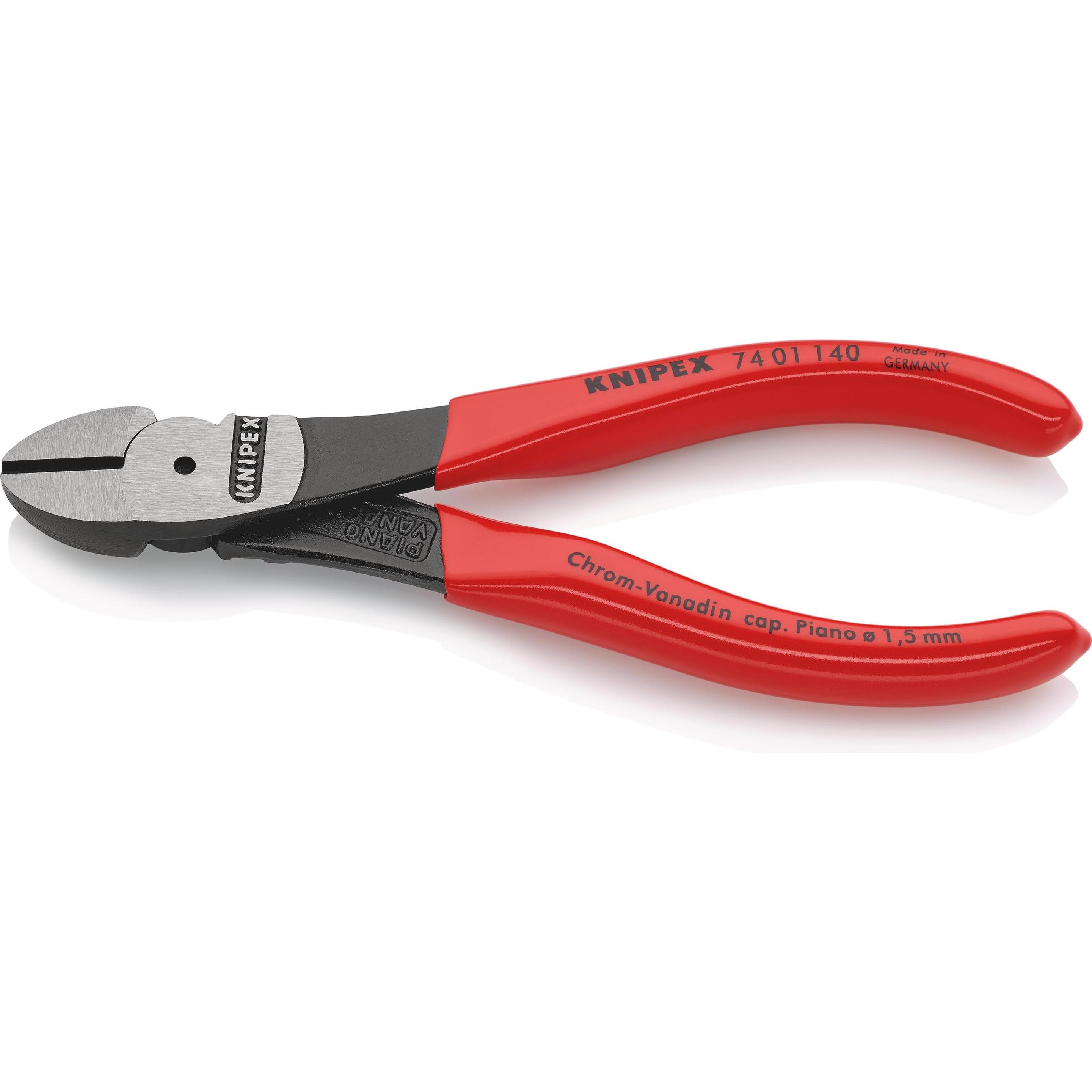 Knipex, Bolzenschneider + Seitenschneider, Kraft-Seitenschneider (140 mm)