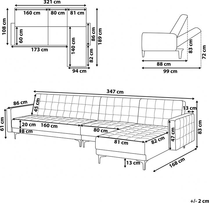 Actual product image Beliani Aberdeen (Modular sofa)