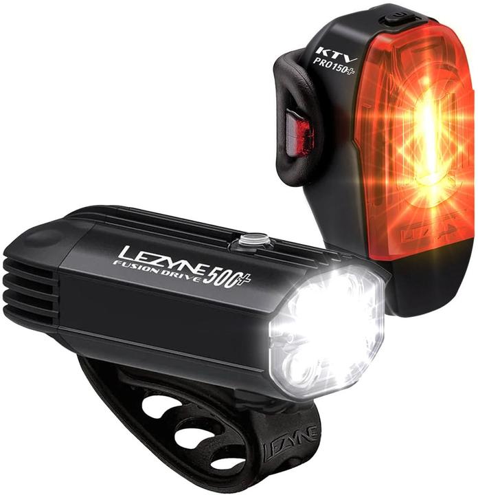 Lezyne Fusion Drive 500+ / Ktv Drive Pro+ Pair (500 lm, 150 lm)