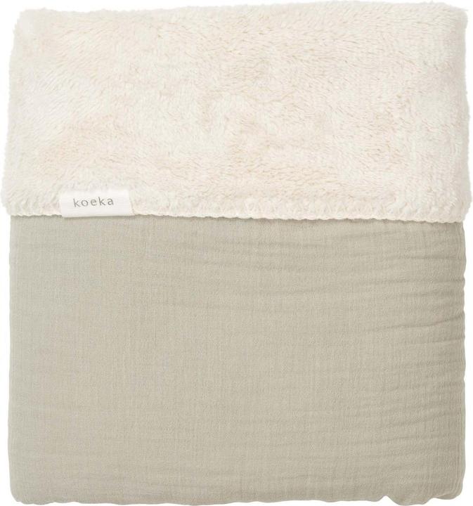 Koeka Baby blanket plush Faroo sage (75 x 100 cm)
