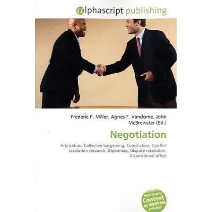 Thumbnail - Negotiation, Fachbücher von Agnes F. Vandome, Frederic P. Miller, John McBrewster