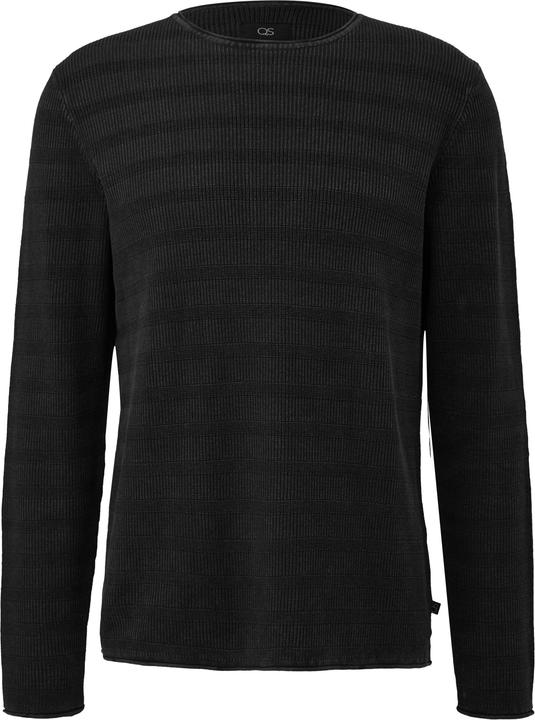 Produktbild s.Oliver Strickpullover Gewaschener Strickpullover mit Rippstruktur (S)