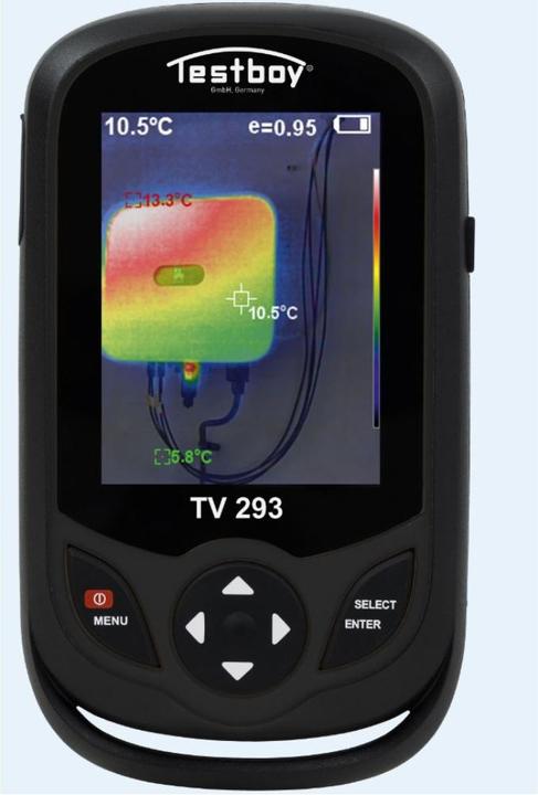 Actual product image Testboy Pocket thermal imaging camera in free hard case