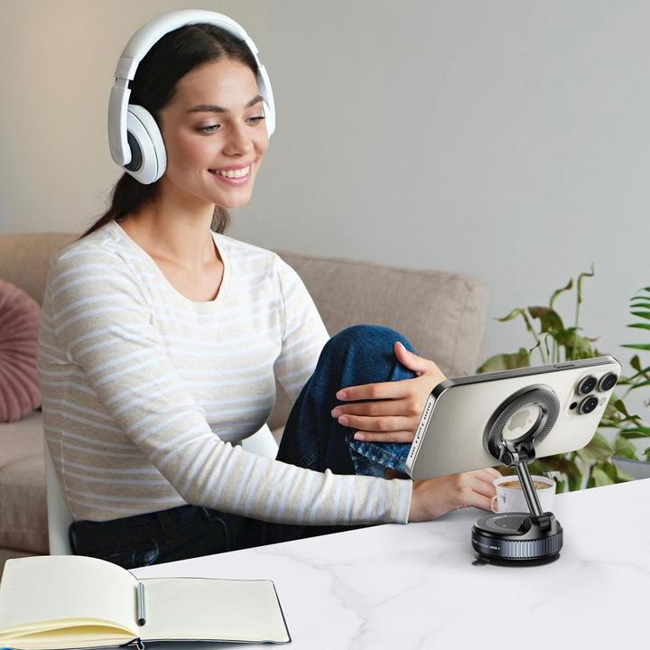 Immagine prodotto 4Kom Tech-Protect N60 Magnetischer Magsafe Windschutzscheiben- Und Armaturenbrett-Halterung Schwarz