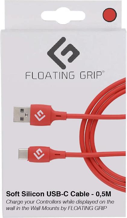 Produktbild Floating Grip 0,5M Silicone USB-C Cable (Red) (0.50 m, USB 3.1)