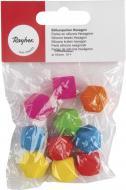Produktbild Rayher Silikonperlen Hexagon, 14mm ø, bunt, 10 Stück