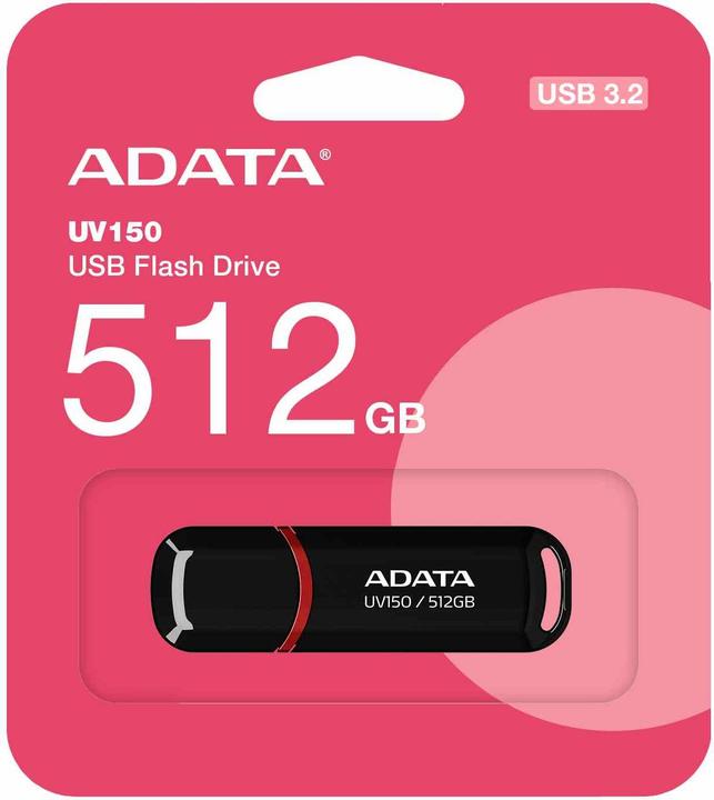 Productafbeelding Adata Pendrive UV150 USB3.2 zwart (512 GB, USB-A)