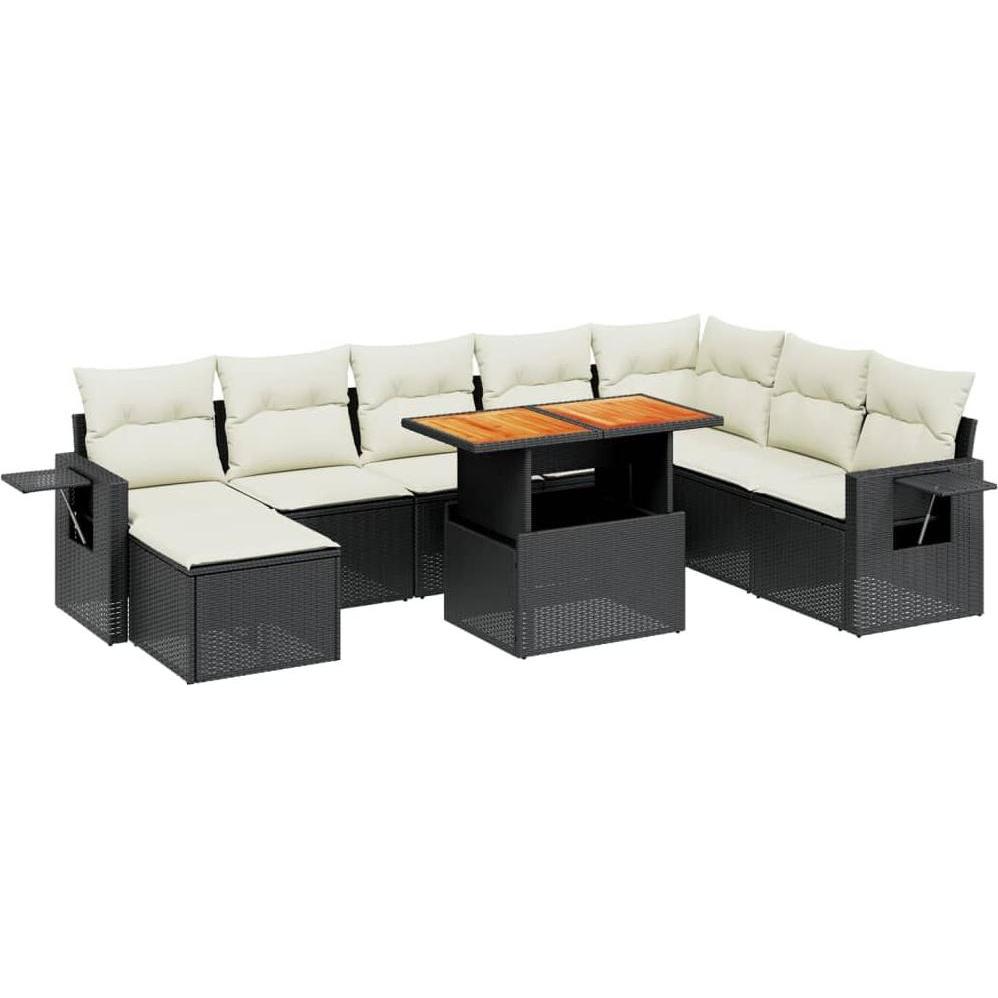 VidaXL, Gartenlounge, 10-tlg. Garten-Lounge-Set mit Kissen