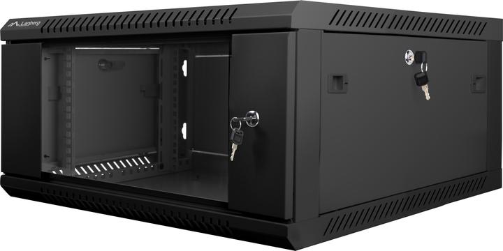 Image du produit Lanberg Rack mural 19" 4UH 600x600mm noir (4 HE, Rack 19 pouces)