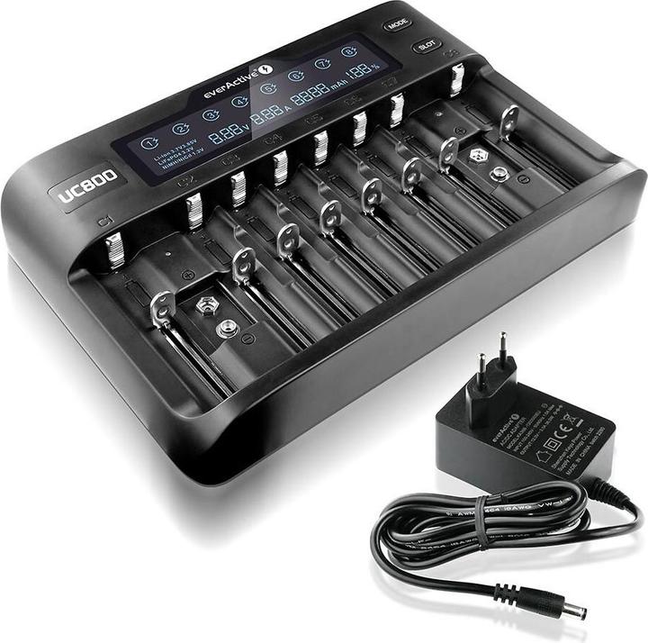 Produktbild Everactive UC800 (1 Stk., C, 9V Block, AAA, AA, Ladegerät ohne Akku)