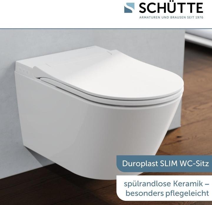 Immagine prodotto Schütte SCHÃoeTTE Cesari Premium Douche-WC - Randloos - Met Slim WC-zitting - Wit
