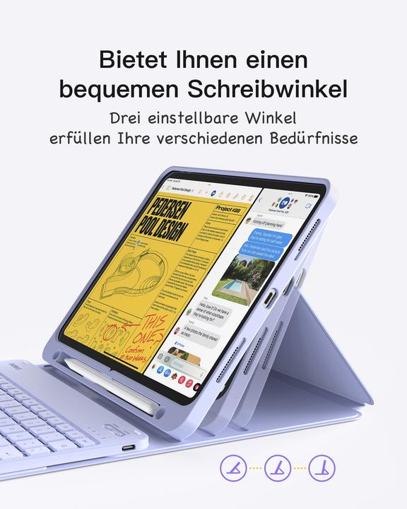 Produktbild Inateck Keyboard iPad 04002 purple (KB04002 purple) (DE)