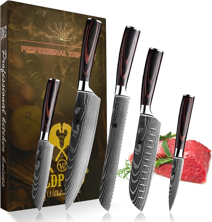 Produktbild Oldpard Küchenmesser-Set mit Pakkawood-Griffen