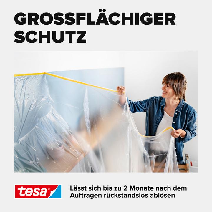 Produktbild tesa EASY COVER Perfect+ Malerfolie Perfect+ Refill Nachfüllrolle (33 m)