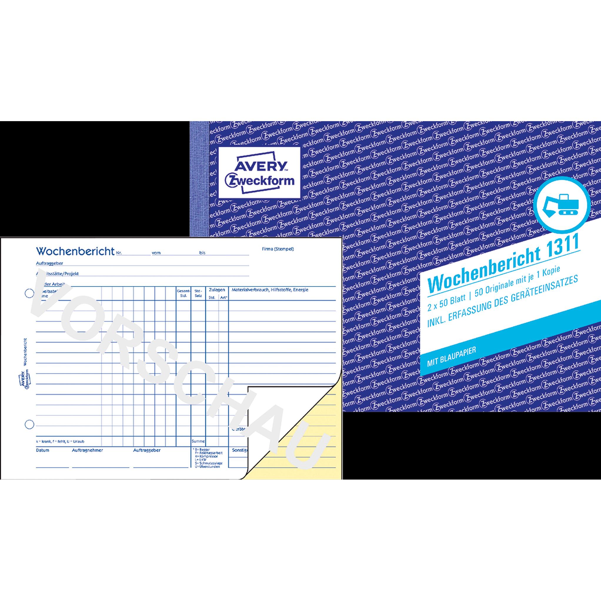 Avery, Formular, Wochenbericht (50 x)