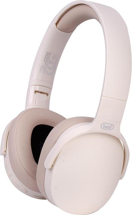 Actual product image Trevi DJ 12E45 BT Wired and Cordless Headset A Pavilion Music and Bluetooth Calls Cream (7 h, Cable)