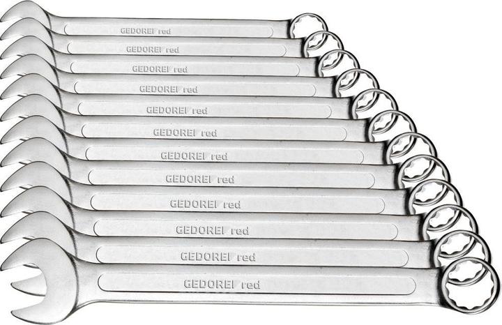 Produktbild Gedore Red red Ring-Maulschlüssel-Satz, 12-teilig, SW 6-22, Chrom-Vanadium-Stahl, Silber (8 mm, 19 mm, 29 mm, 10 mm, 7 mm)