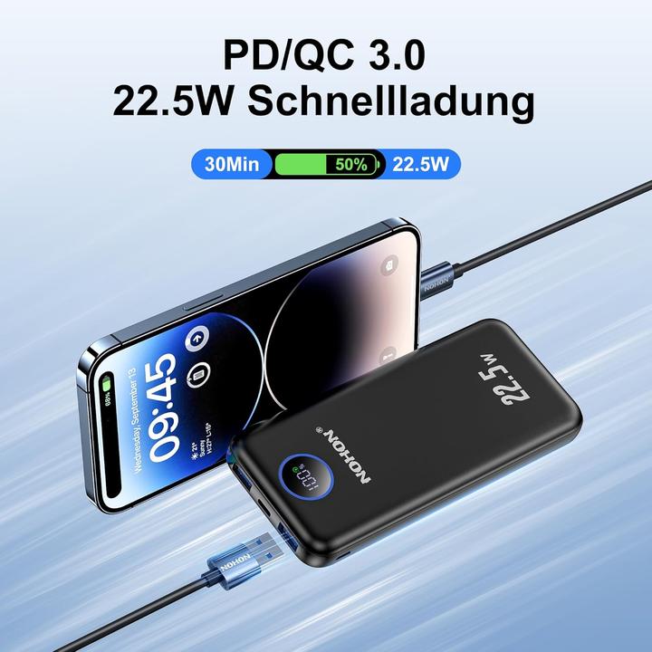 Actual product image Nohon Powerbank (10000 mAh, 22.50 W)