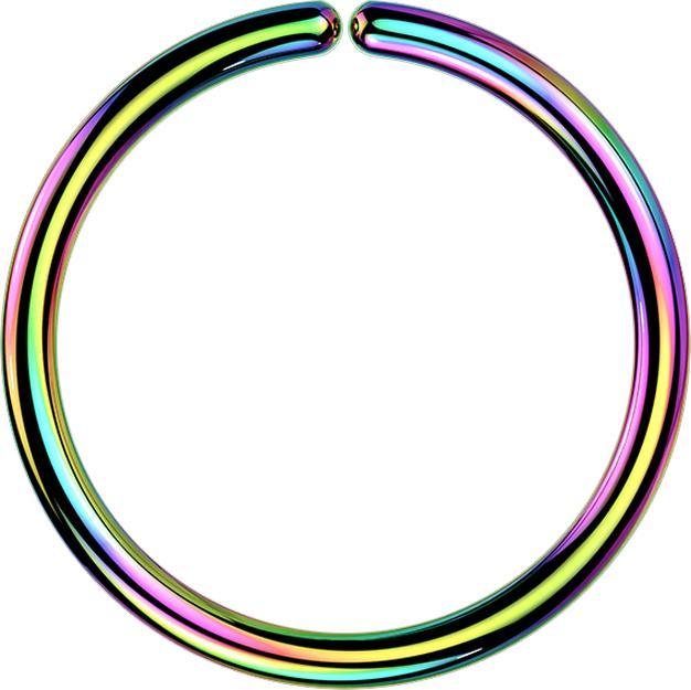 Immagine prodotto Star Piercing Anello micro piercing colorato con rivestimento in titanio (senza ottone, Acciaio chirurgico 316L)