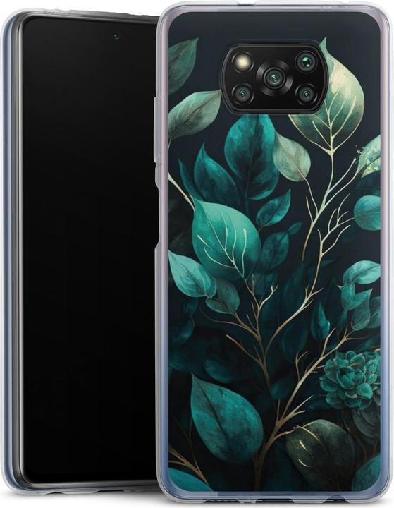 Produktbild DeinDesign Silikon Hülle für Xiaomi Poco X3 Pro Handyhülle Case Smartphone Schutzhülle Eukalyptus Blätter (Xiaomi Poco X3 Pro)