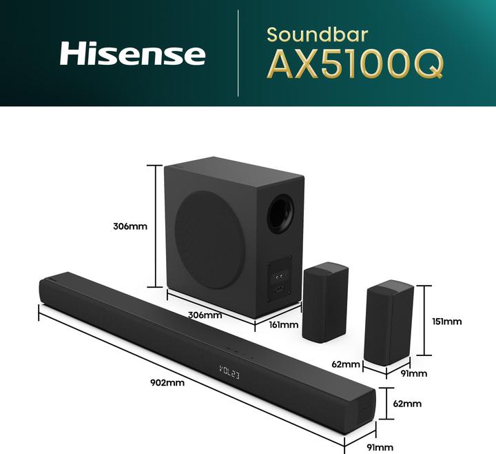Immagine prodotto Hisense AX5100Q (580 W, 5.1 canali)