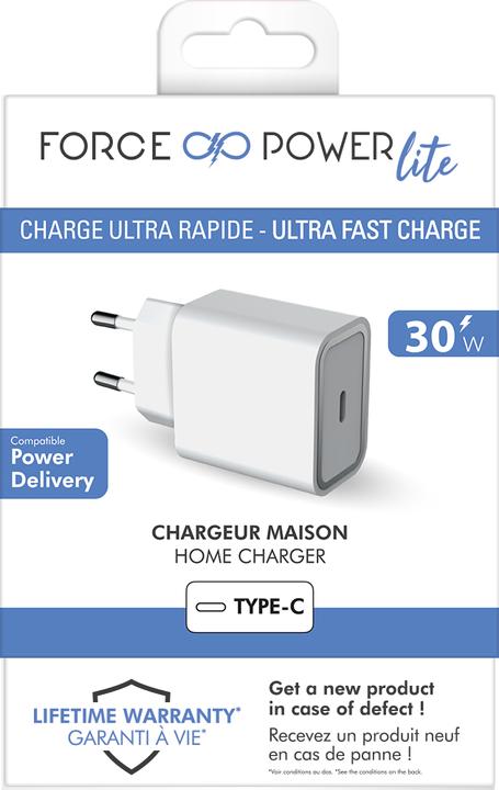 Image du produit Bigben Connected FPCar Charger1 portC PD 30WRecycledWhite (30 W)