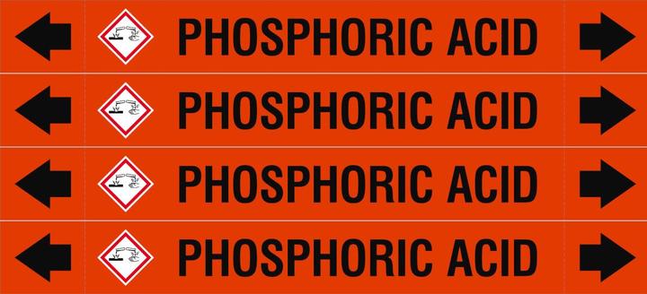 Energie-Label Brady ASME - Rohrmarkierer - Phosphoric Acid
