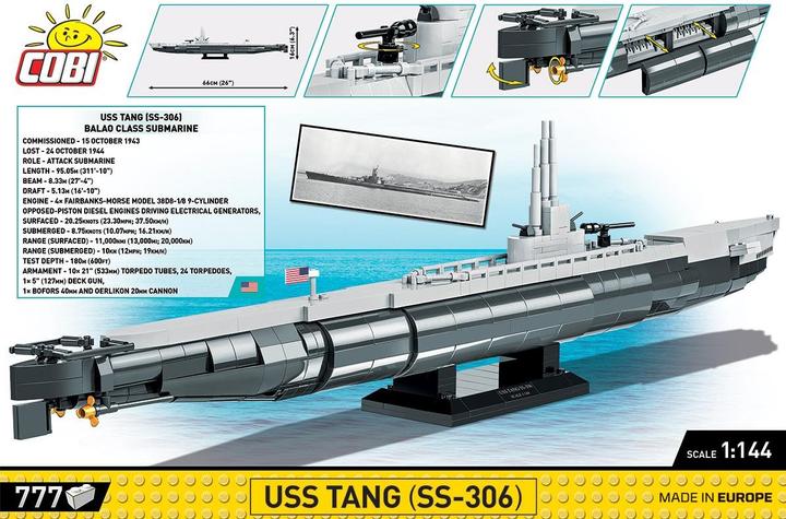 Actual product image Cobi Uss Tang (SS-306)