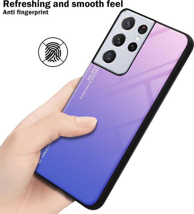 Produktbild Cadorabo TPU 2 Farben Glas Hülle (Samsung Galaxy S22 Ultra)