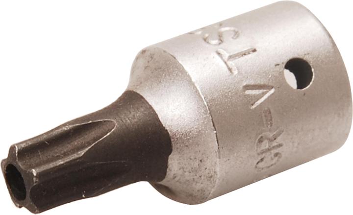 Actual product image BGS Bit Socket 6.3 mm (1/4") Drive T-Star tamperproof (for Torx) TS30 (Inner square)