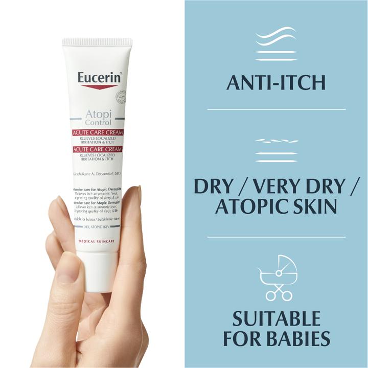 Actual product image Eucerin AtopiControl Intensive Calming Cream (Body cream, 40 ml)