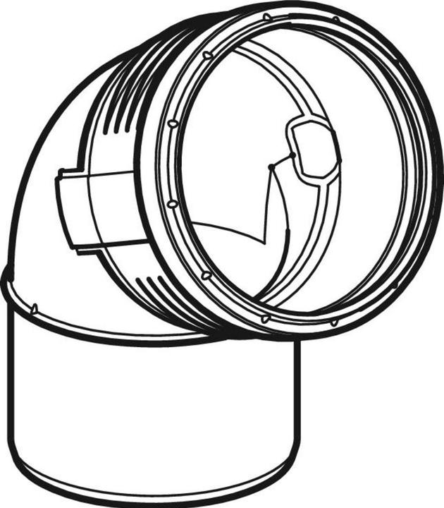 Actual product image Geberit Vertriebs GmbH Silent-PP bend with socket 67.5deg DN40
