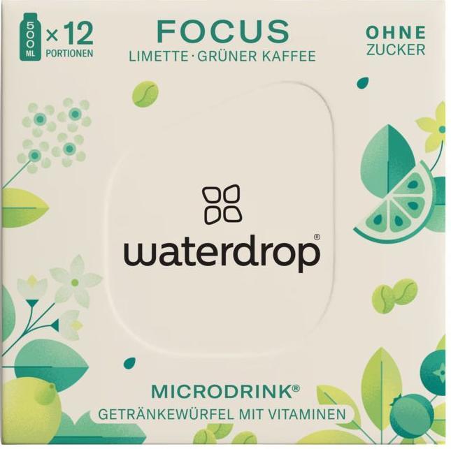 Produktbild Waterdrop Microdrink Focus (Limette, Grüner Kaffee, 6 x)