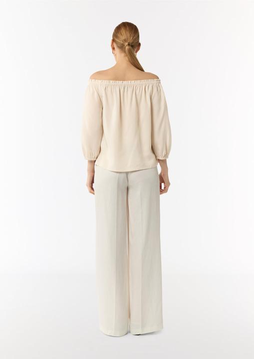 Image du produit Comma Bluse Carmen-Bluse aus Lyocellmix mit elastischem Ausschnitt (40)