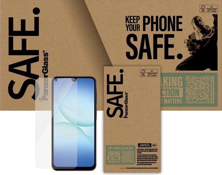 Produktbild PanzerGlass Safe By Screen (1 Stk., Samsung Galaxy A16 5G)