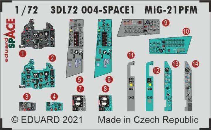 Produktbild Eduard MiG-21PFM SPACE 1/72 for