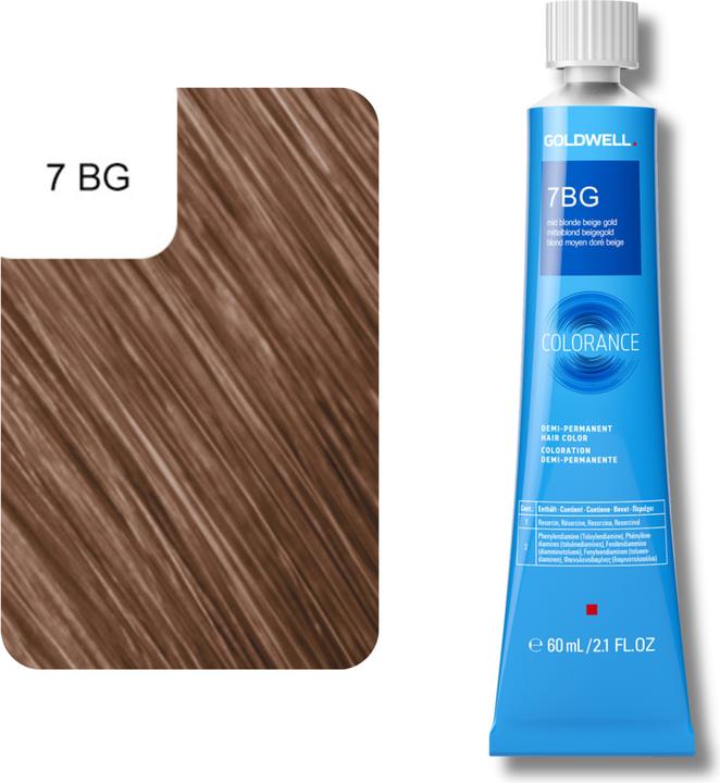 Image du produit Goldwell Colorance Tube Demi-Permanente (7BG blond moyen beige doré)